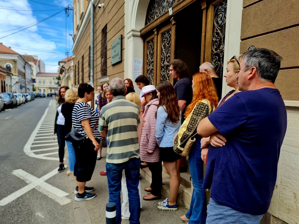 Protest la Muzeul Național de Istorie a Transilvaniei din Cluj-Napoca