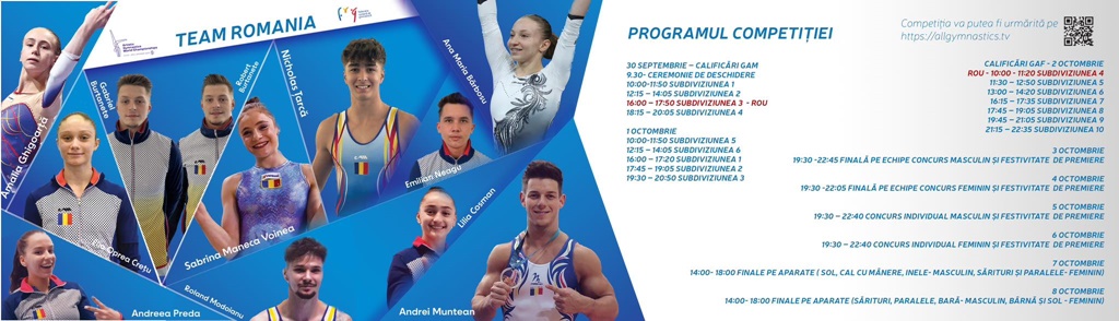 Gimnaștii români vor fi prezenți la Campionatele Mondiale de gimnastică artistică