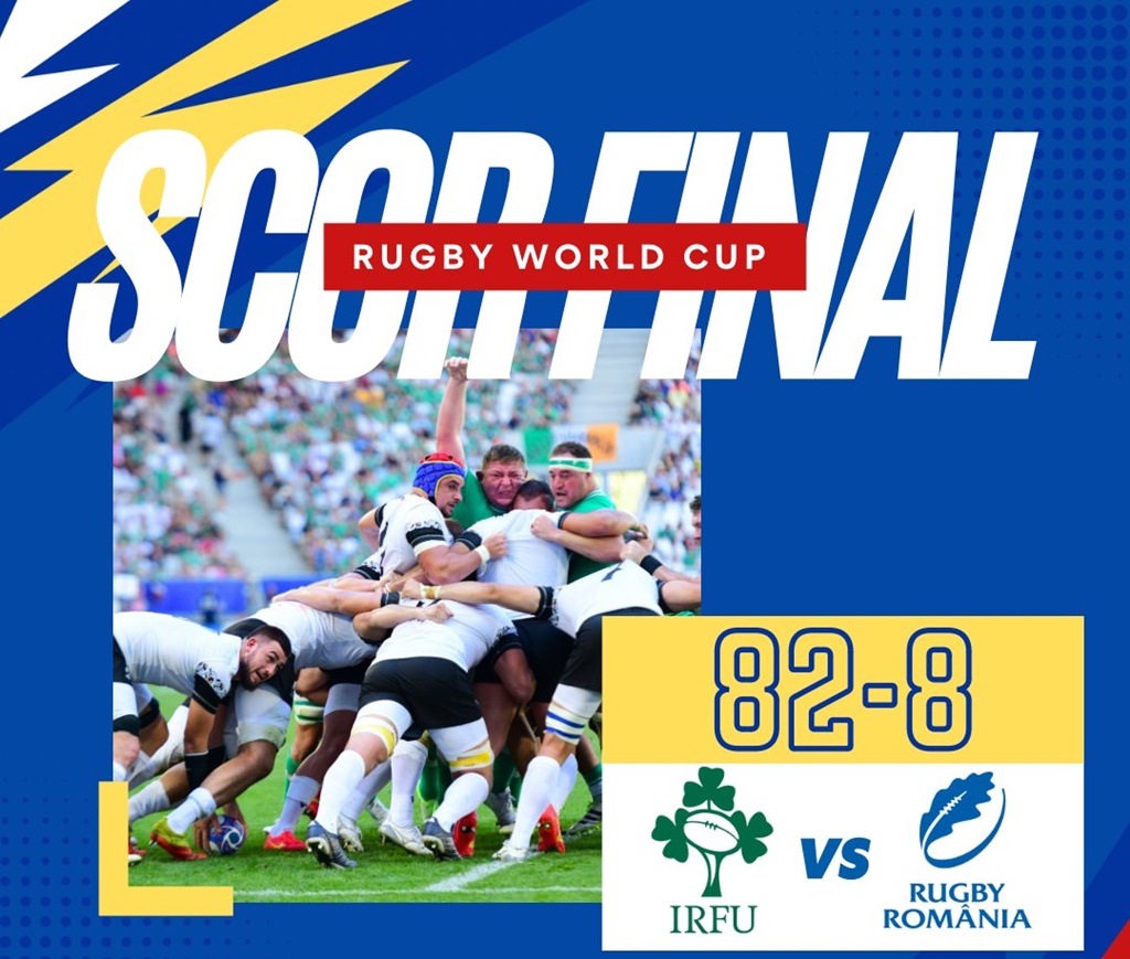 România – Irlanda, 82-8, la rugby