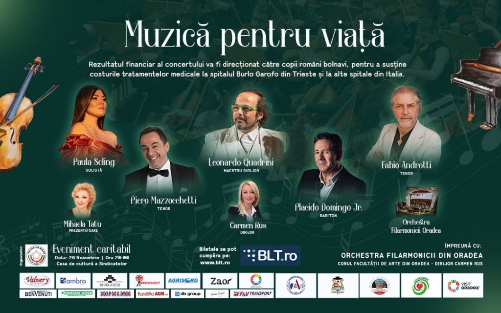 Concert caritabil pentru mai mulți copii grav bolnavi