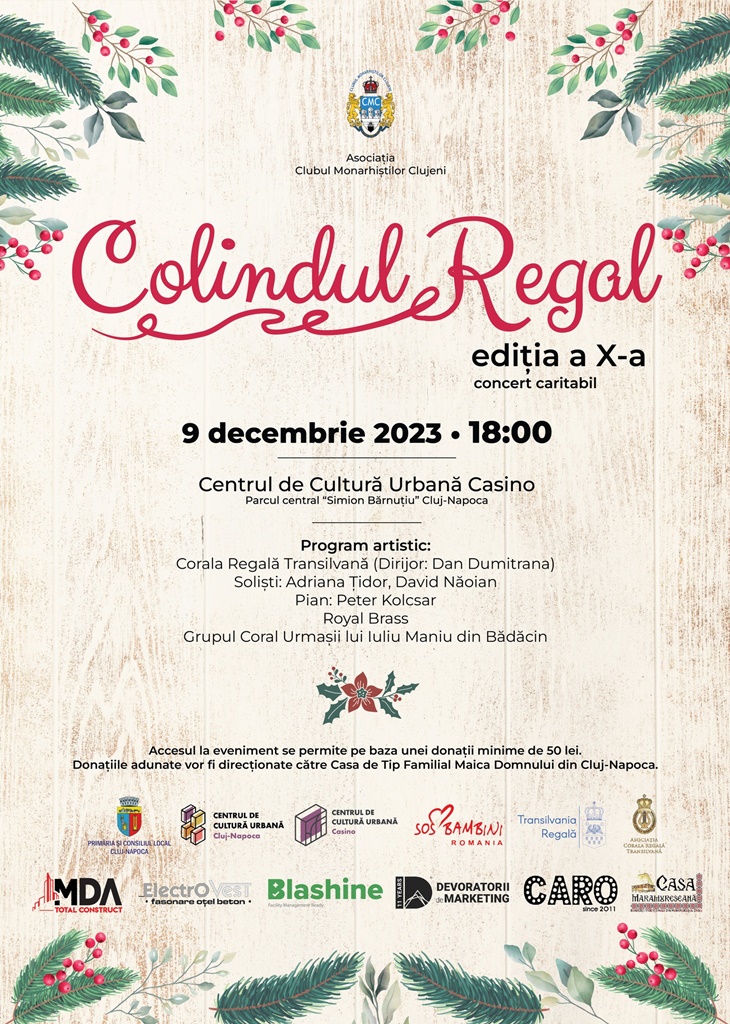 ”Colind Regal” la Centrul de Cultură Urbană Cazino