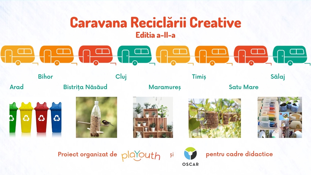 Caravana reciclării creative îi invită pe profesori la curs și concurs