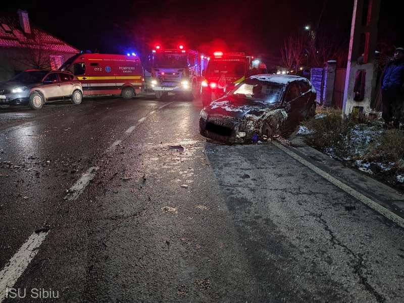 Accident pe DN 14, în județul Sibiu