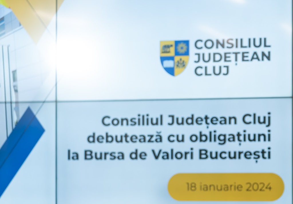 Obligațiunile Consiliului Județean Cluj sunt tranzacționate la Bursa de Valori București