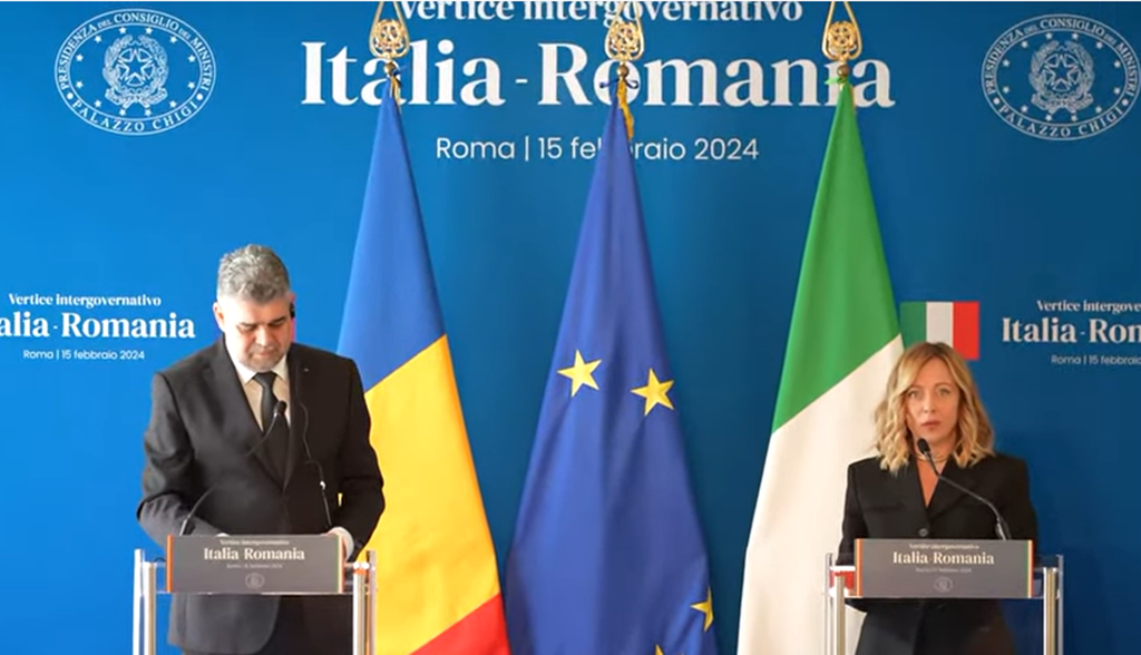 La Roma a avut loc o şedinţă comună a Guvernelor României şi Italiei