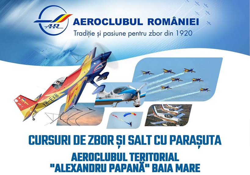 Cursuri de zbor la Aeroclubul Teritorial Baia Mare!