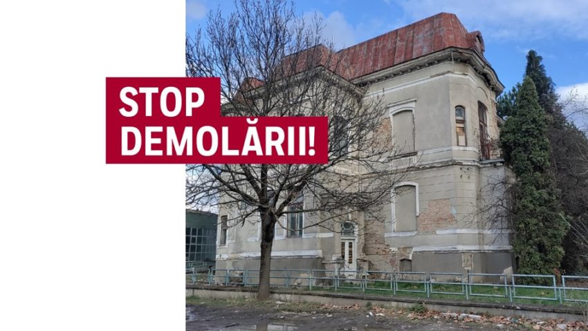 Protest pentru salvarea clădirii unei foste biblioteci [UPDATE]