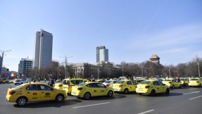 Continuă protestul taximetriștilor