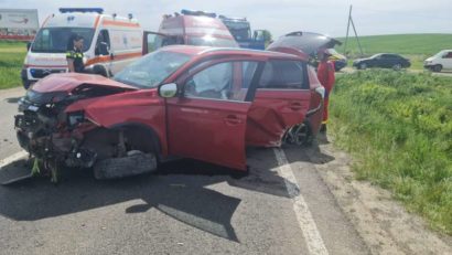 Accident cu patru răniți pe DN19 A