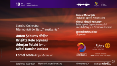 Filarmonica de Stat Transilvania – concert vocal-simfonic 10 mai