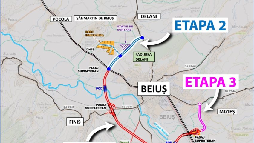 Centura Beiuș va fi conectată cu drumul spre Stâna de Vale