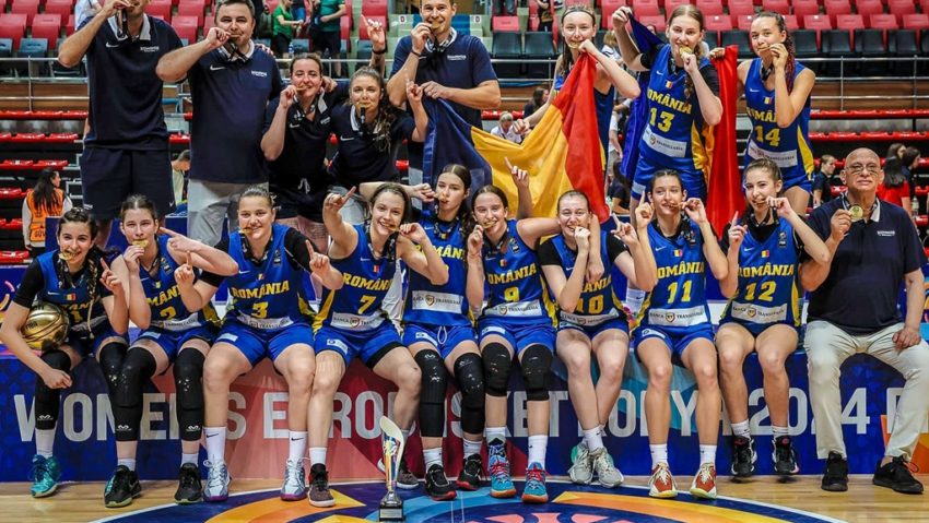 Selecţionata feminină de baschet U16 a câştigat Campionatul European