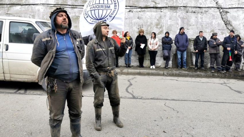 Minerii pensionari au protestat în Baia Mare