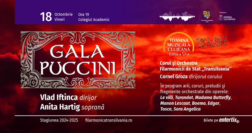 Toamna Muzicală Clujeană – Gala Puccini