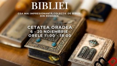 Biblia care a ajuns pe Lună, expusă la Oradea