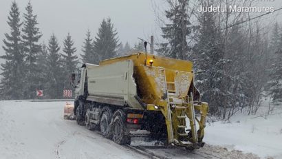 Trafic de iarnă în Maramureș