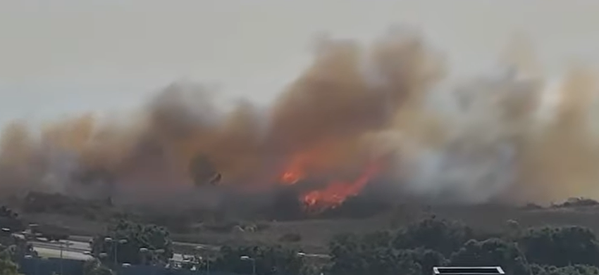 Incendiu de amploare, în apropiere de Los Angeles