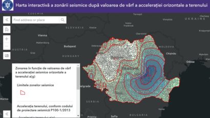 România are o hartă interactivă a zonelor cu risc seismic