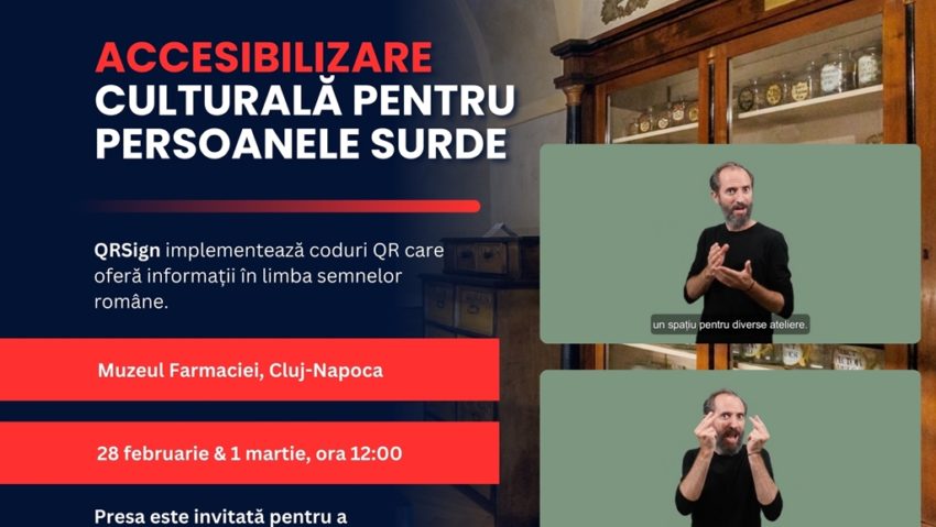 Informații în Limba Semnelor Române la Muzeul Farmaciei