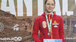 Natalia Constantin a obținut medalia de bronz în proba individuală feminină de spadă